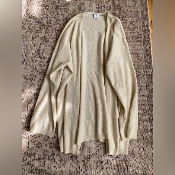 TSE Sweaters - TES Cashmere Boucle Open Front Cardigan